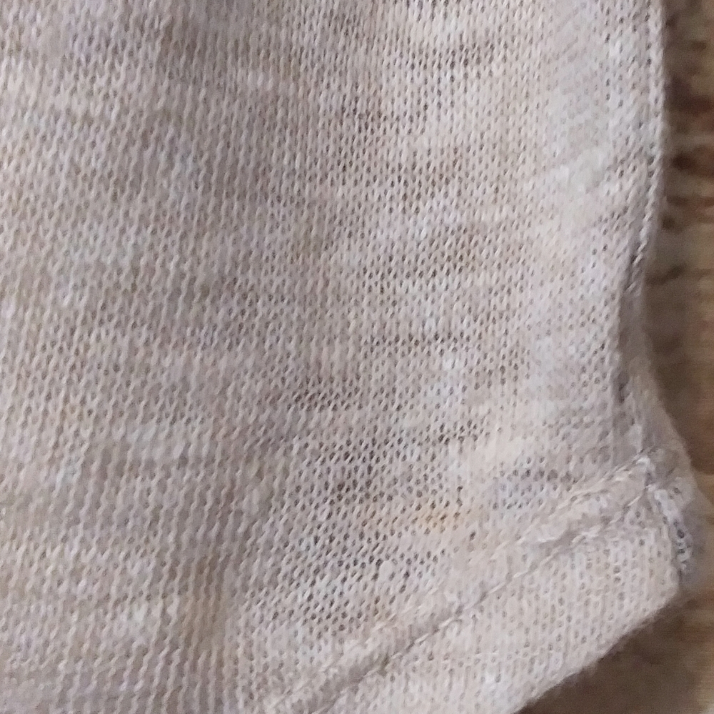 Vince Abstract Line Short Sleeve Tee Linen Top - Picture 5 of 8